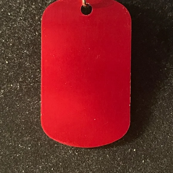 Necklace Charm Dog Tag (“P”) - Picture 2 of 4